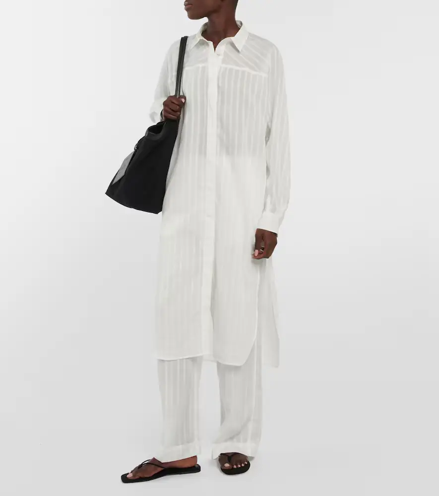 TOTEME Striped jacquard shirt dress | Thumbnail 2 TOTEME Striped jacquard shirt dress | Thumbnail 2