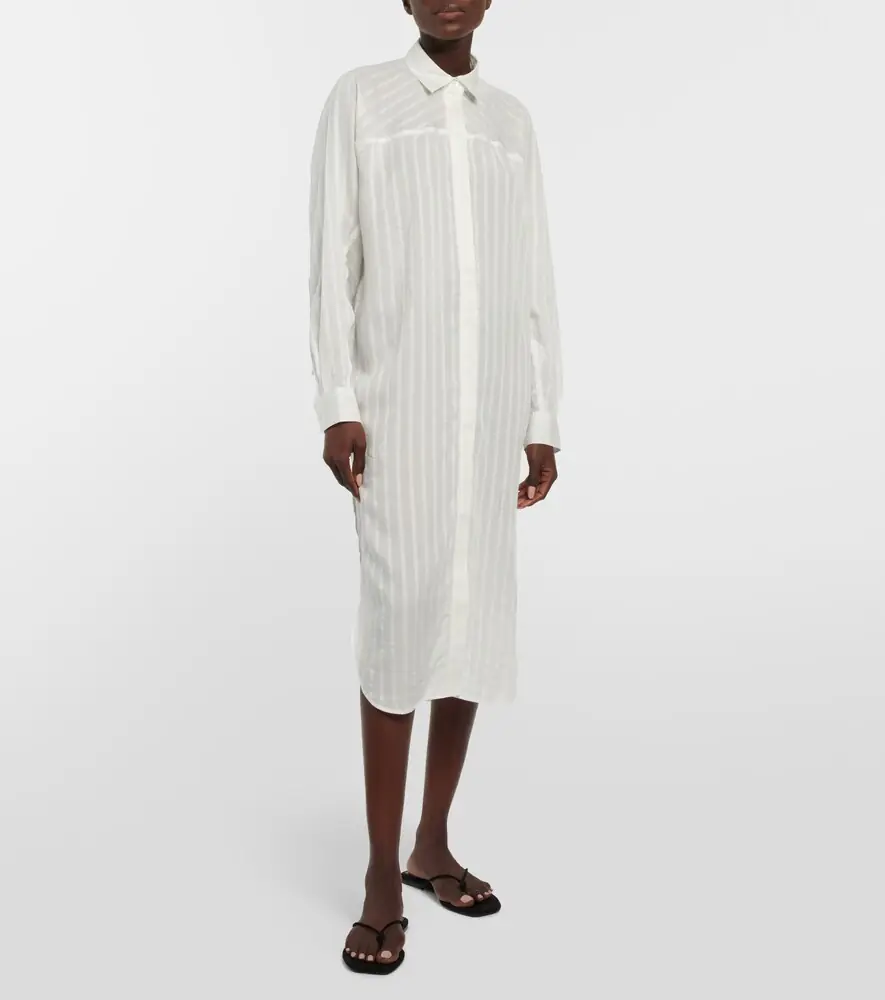 TOTEME Striped jacquard shirt dress | Thumbnail 5 TOTEME Striped jacquard shirt dress | Thumbnail 5