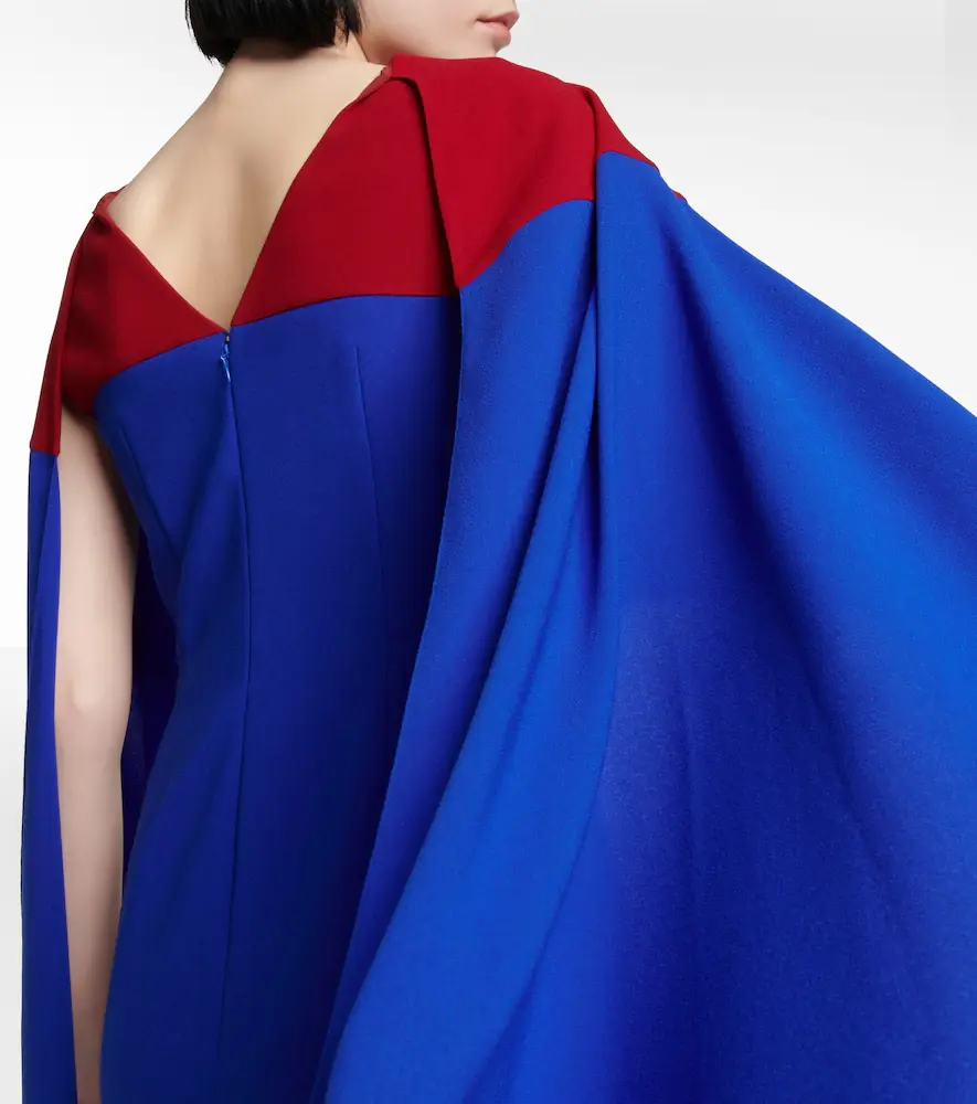 Roksanda Elina cape midi dress | Thumbnail 4 Roksanda Elina cape midi dress | Thumbnail 4