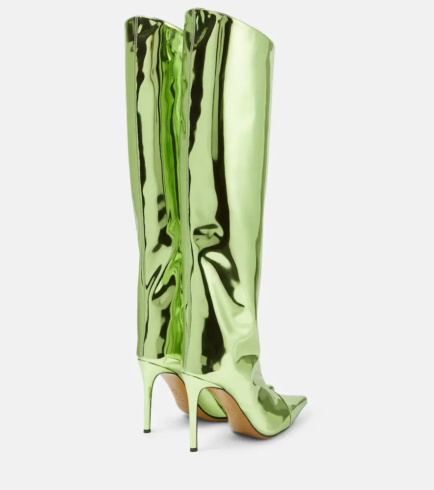 Alexandre Vauthier Mirrored leather knee-high boots | Thumbnail 3 Alexandre Vauthier Mirrored leather knee-high boots | Thumbnail 3