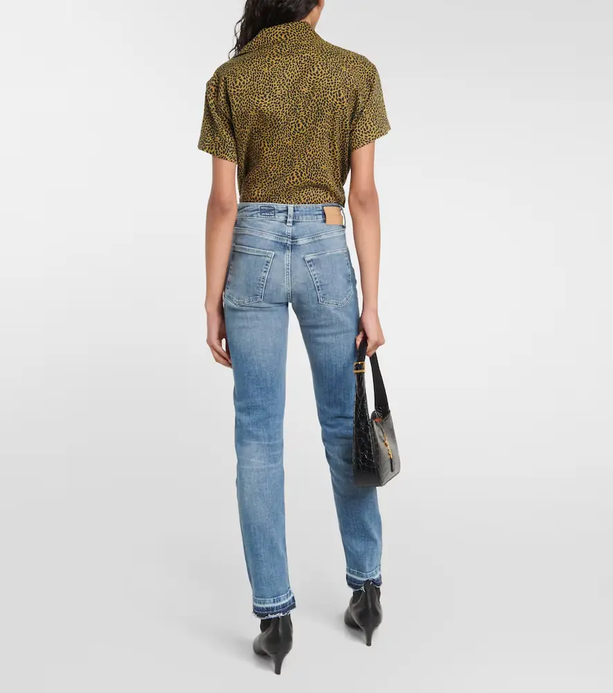 AG Jeans Girlfriend mid-rise straight jeans | Thumbnail 5 AG Jeans Girlfriend mid-rise straight jeans | Thumbnail 5