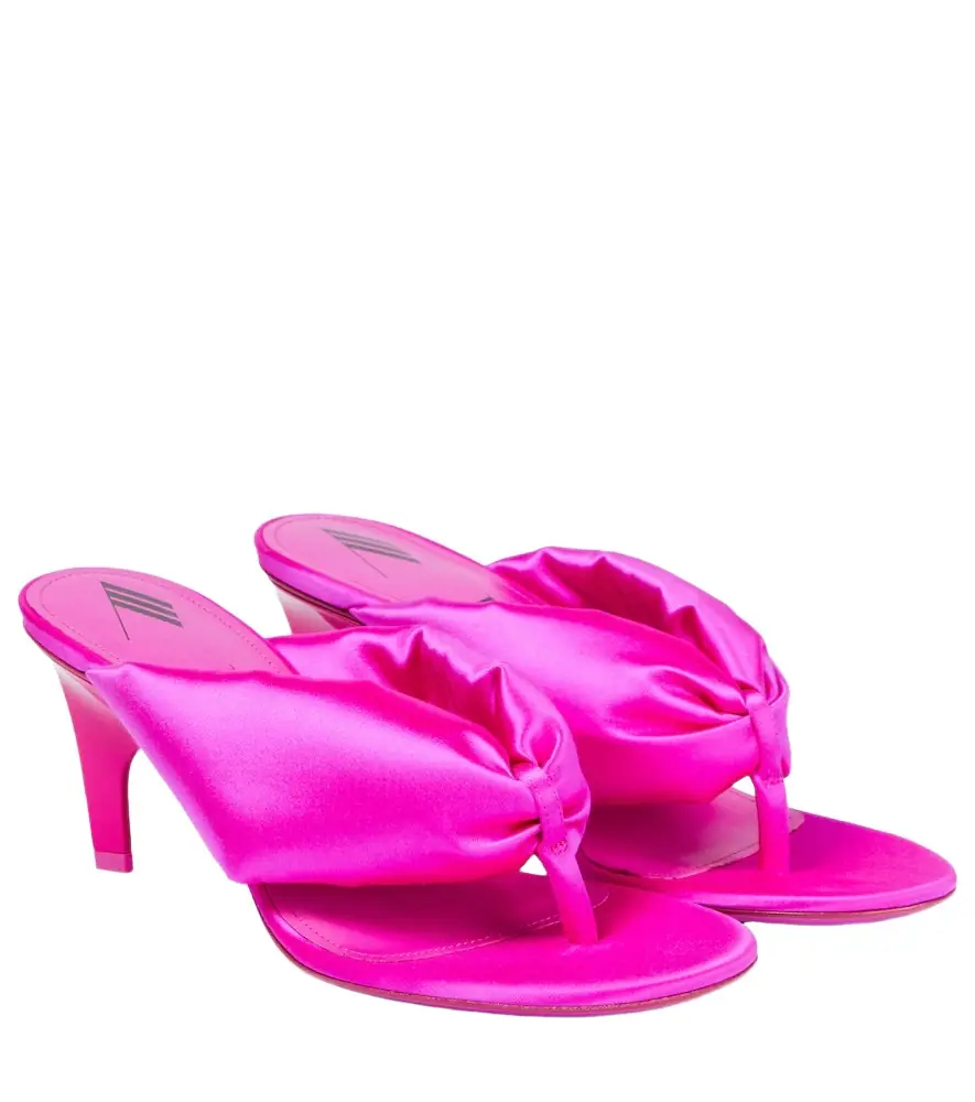 The Attico Rem satin thong sandals | Image 1 The Attico Rem satin thong sandals | Image 1