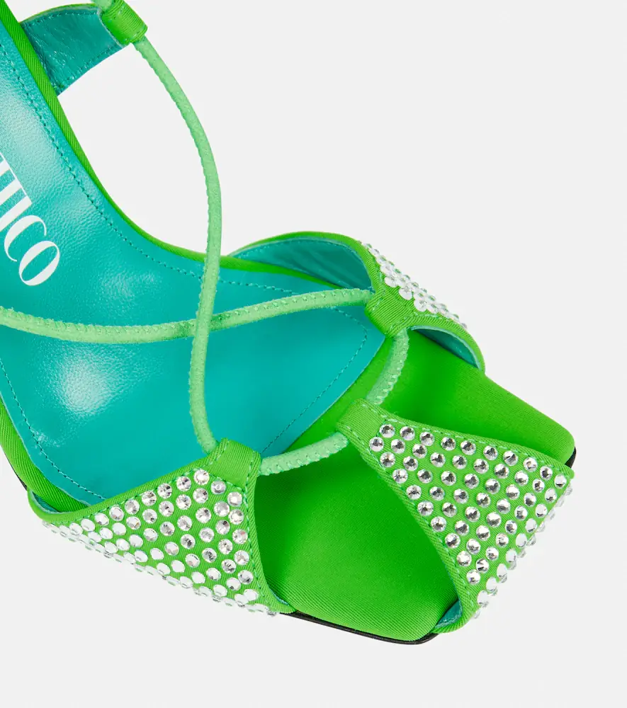 The Attico Adele lace-up crystal-embellished sandals | Thumbnail 6 The Attico Adele lace-up crystal-embellished sandals | Thumbnail 6