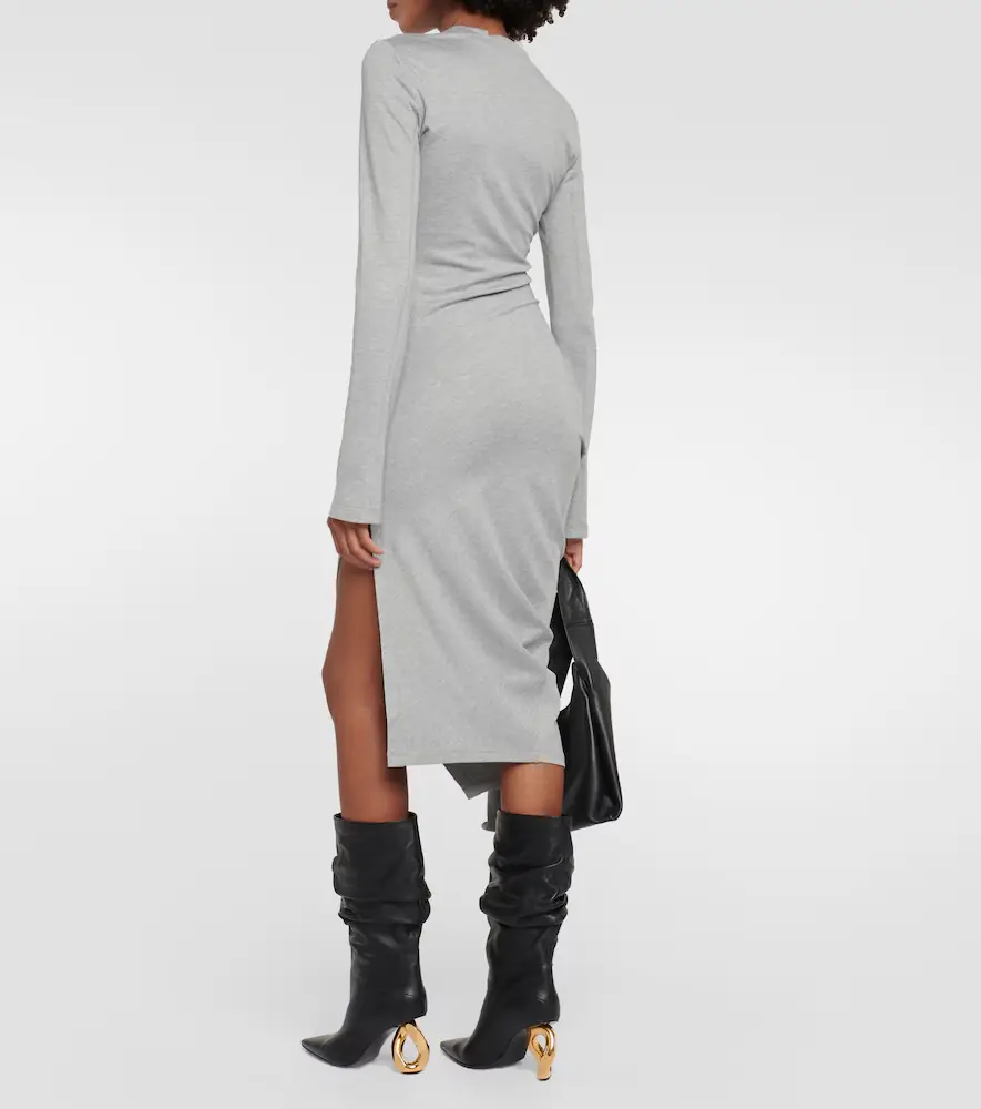 JW Anderson Draped jersey midi dress | Thumbnail 2