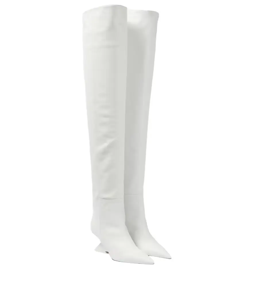 The Attico Cheope leather over-the-knee boots