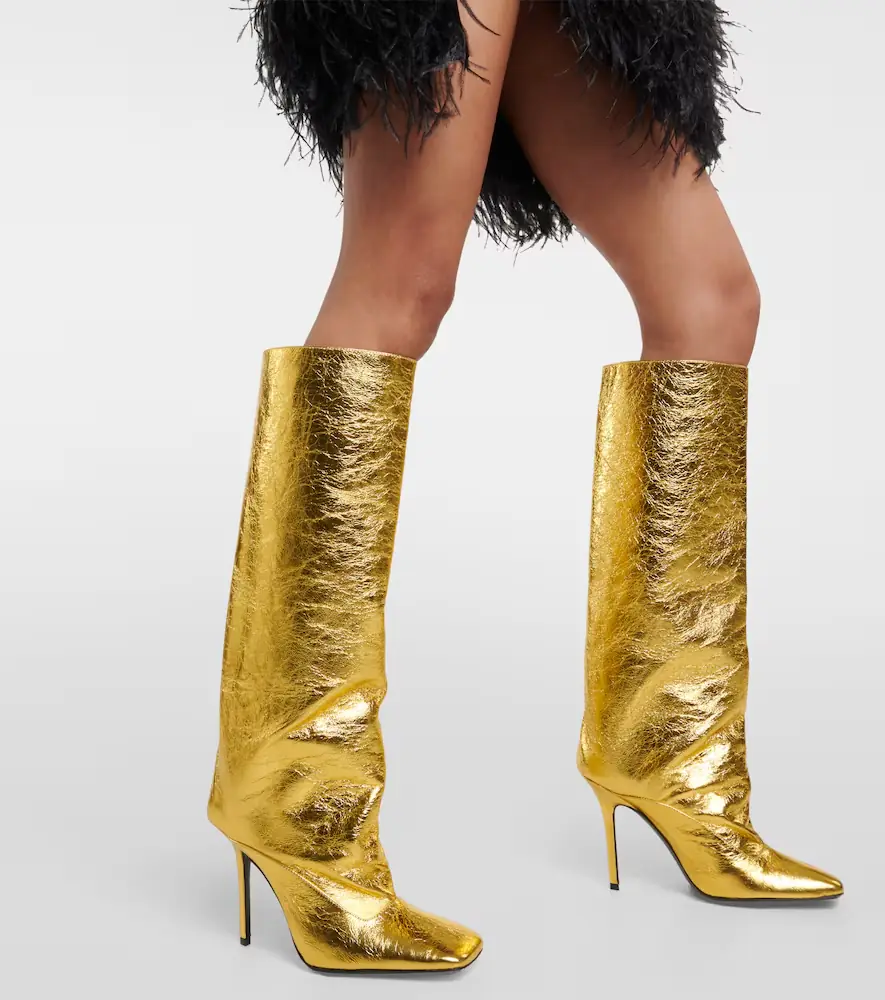The Attico Sienna crinkled laminated leather knee-high boots 105mm | Thumbnail 6 The Attico Sienna crinkled laminated leather knee-high boots 105mm | Thumbnail 6