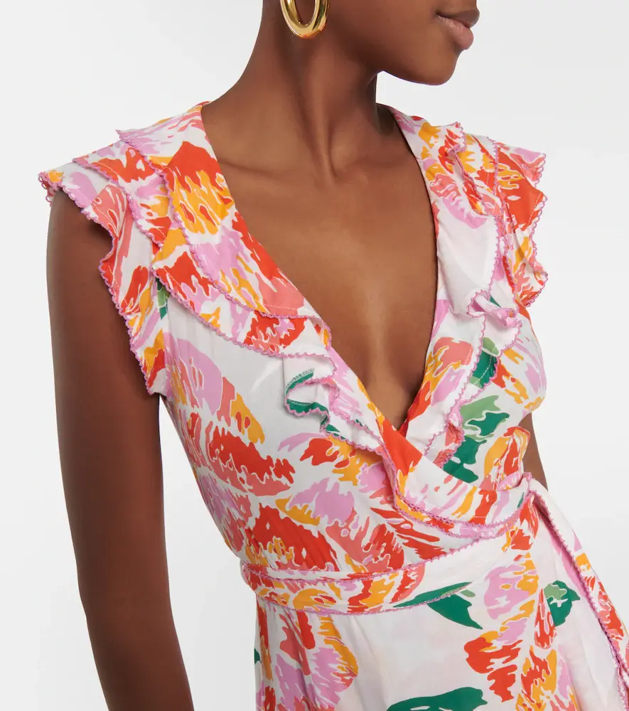 Poupette St Barth Aude floral midi dress | Thumbnail 3