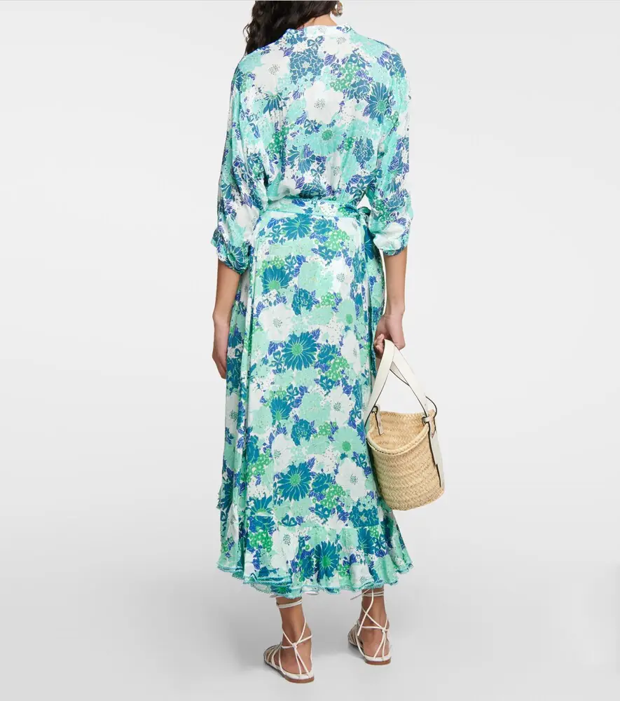 Poupette St Barth Aude floral midi skirt | Thumbnail 4