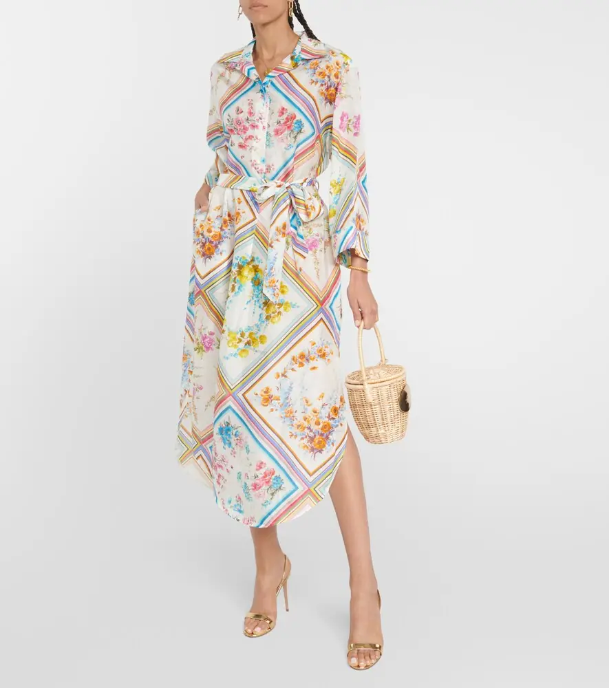 Zimmermann Halcyon floral silk midi dress | Thumbnail 5 Zimmermann Halcyon floral silk midi dress | Thumbnail 5