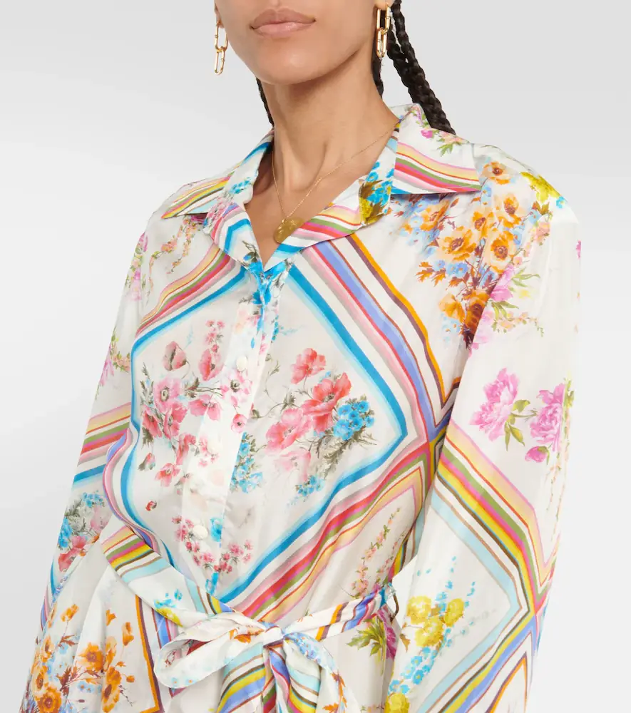 Zimmermann Halcyon floral silk midi dress | Thumbnail 6 Zimmermann Halcyon floral silk midi dress | Thumbnail 6