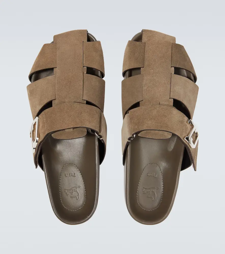 Christian Louboutin Embellished suede mules | Thumbnail 2 Christian Louboutin Embellished suede mules | Thumbnail 2