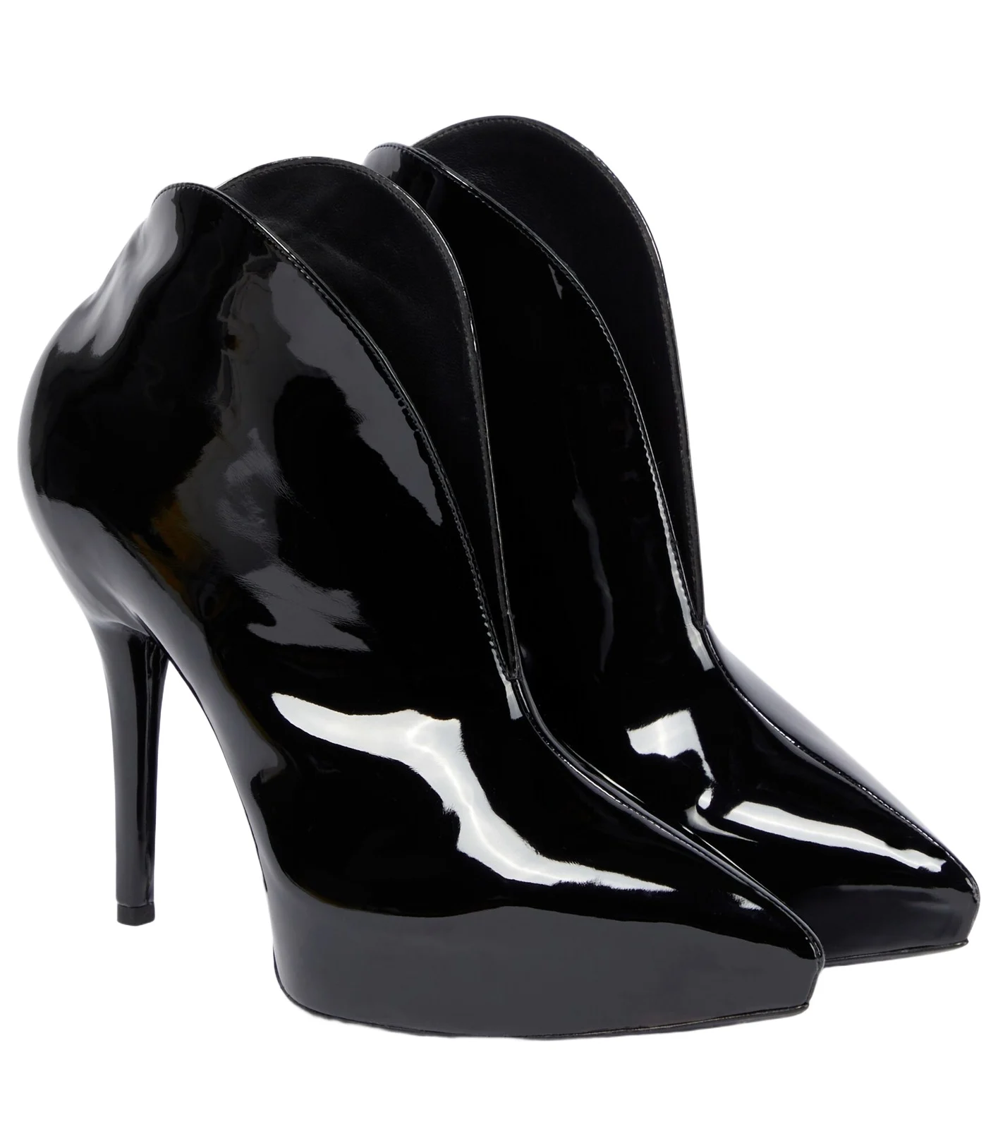 ALAÏA Booties Slick patent leather ankle boots ALAÏA Booties Slick patent leather ankle boots
