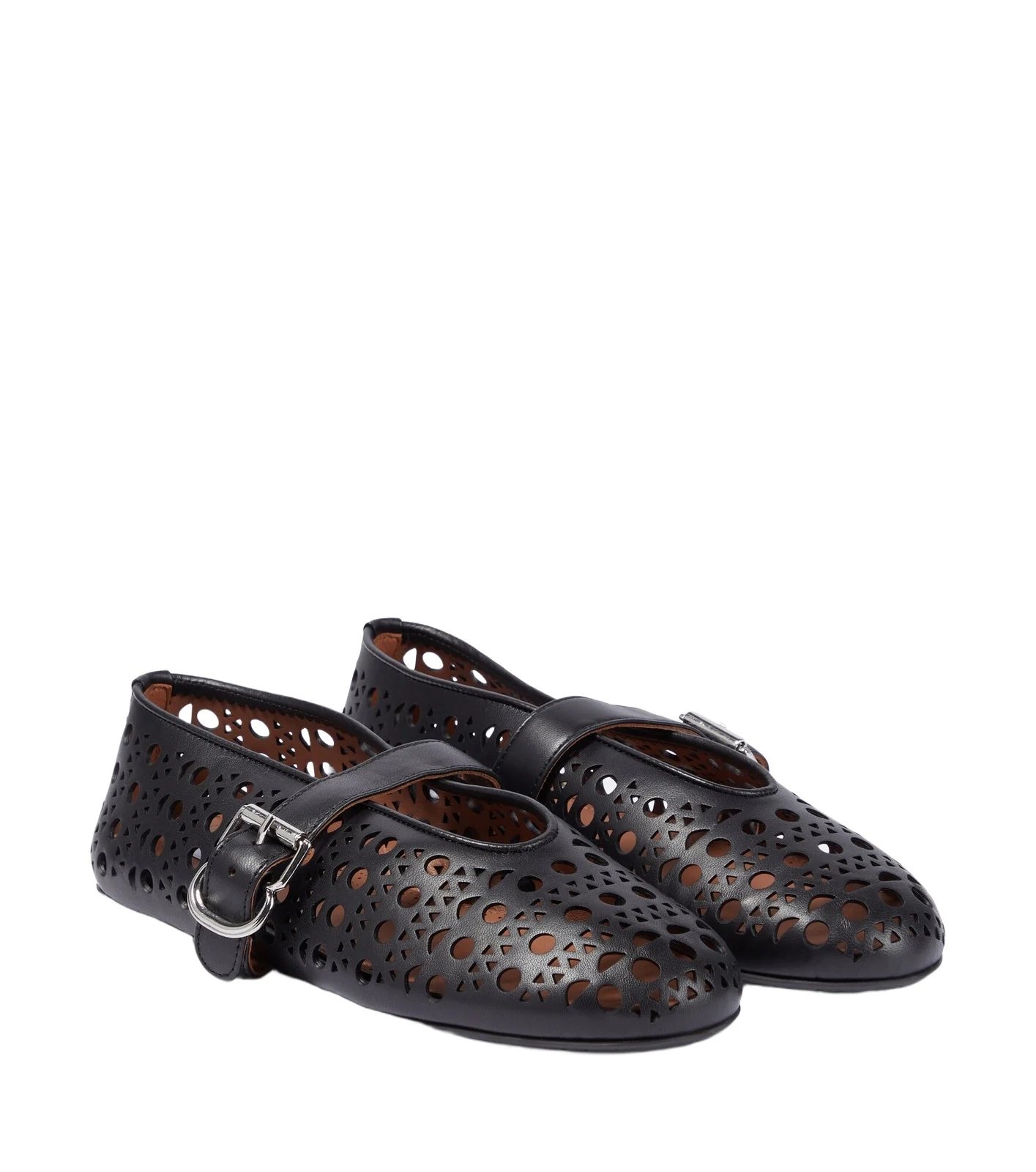 ALAÏA Vienne leather ballet flats