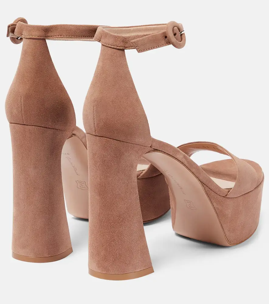 Gianvito Rossi Sheridan suede platform sandals | Thumbnail 2
