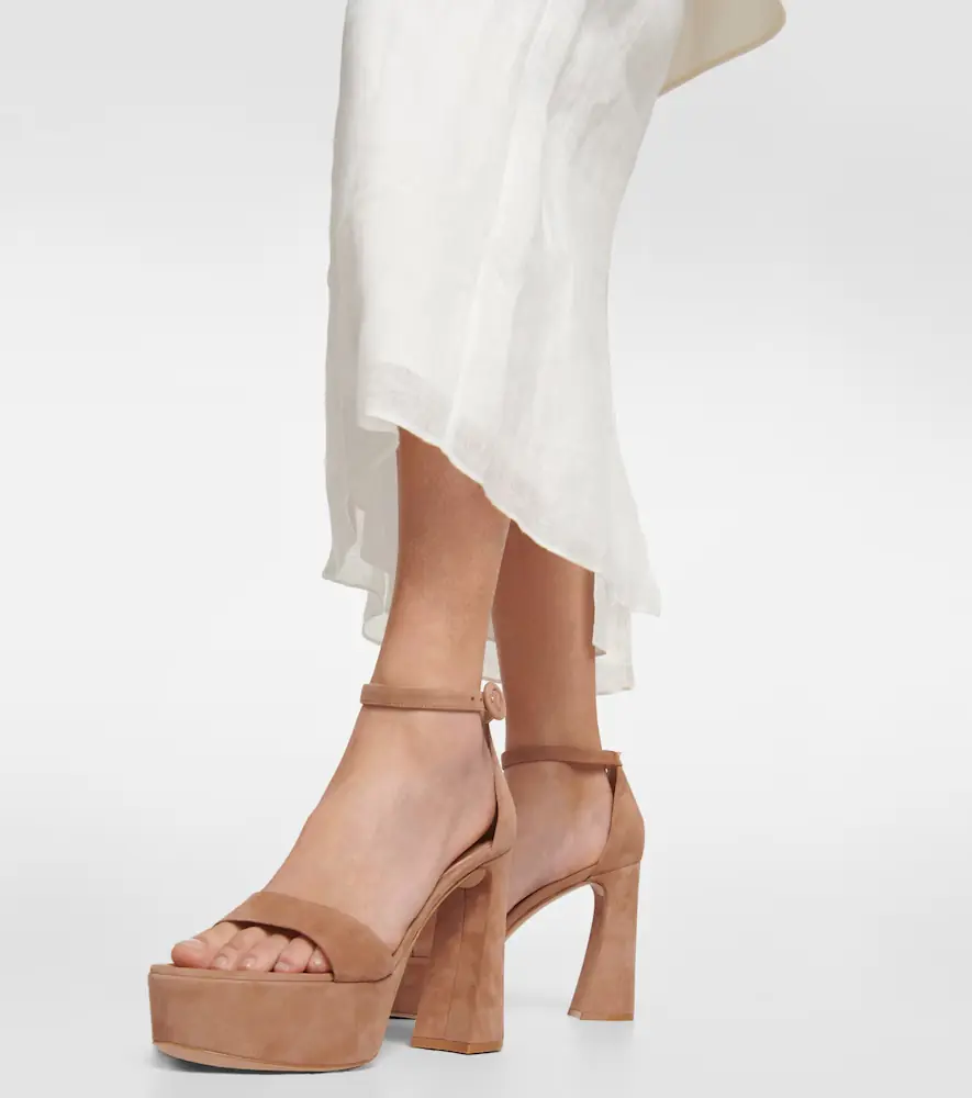 Gianvito Rossi Sheridan suede platform sandals | Thumbnail 6