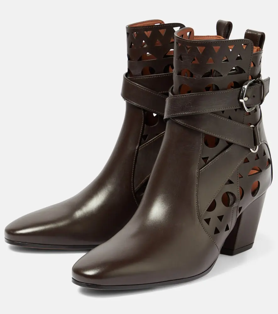 Alaïa Alaïa Ziggy Vienne leather ankle boots | Thumbnail 4