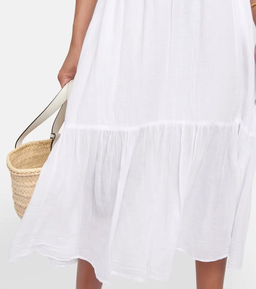 Velvet Mckenna cotton midi skirt | Thumbnail 3