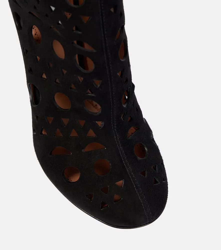 Alaïa Alaïa Vienne suede wedge ankle boots | Thumbnail 4
