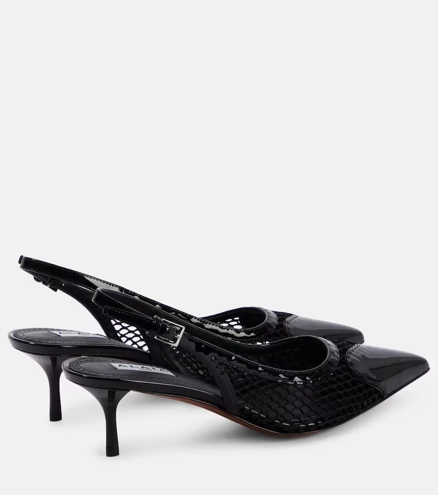 Alaïa Alaïa Patent leather slingback pumps | Thumbnail 3 Alaïa Alaïa Patent leather slingback pumps | Thumbnail 3