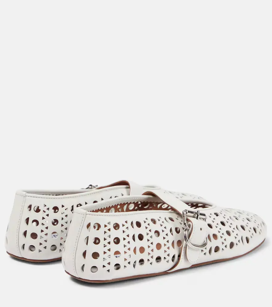 Alaïa Alaïa Vienne leather ballet flats | Thumbnail 2