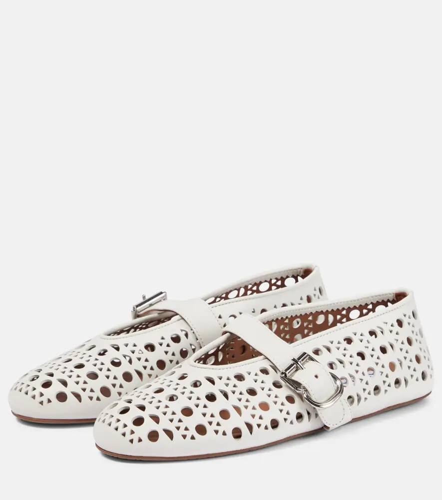 Alaïa Alaïa Vienne leather ballet flats | Thumbnail 3
