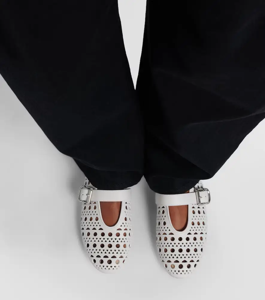 Alaïa Alaïa Vienne leather ballet flats | Thumbnail 5