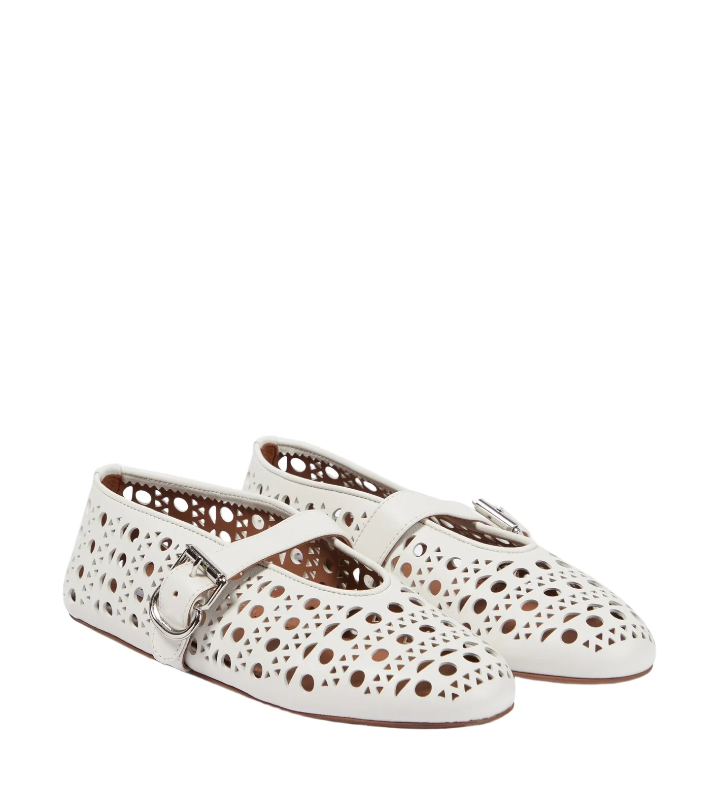 ALAÏA Vienne leather ballet flats