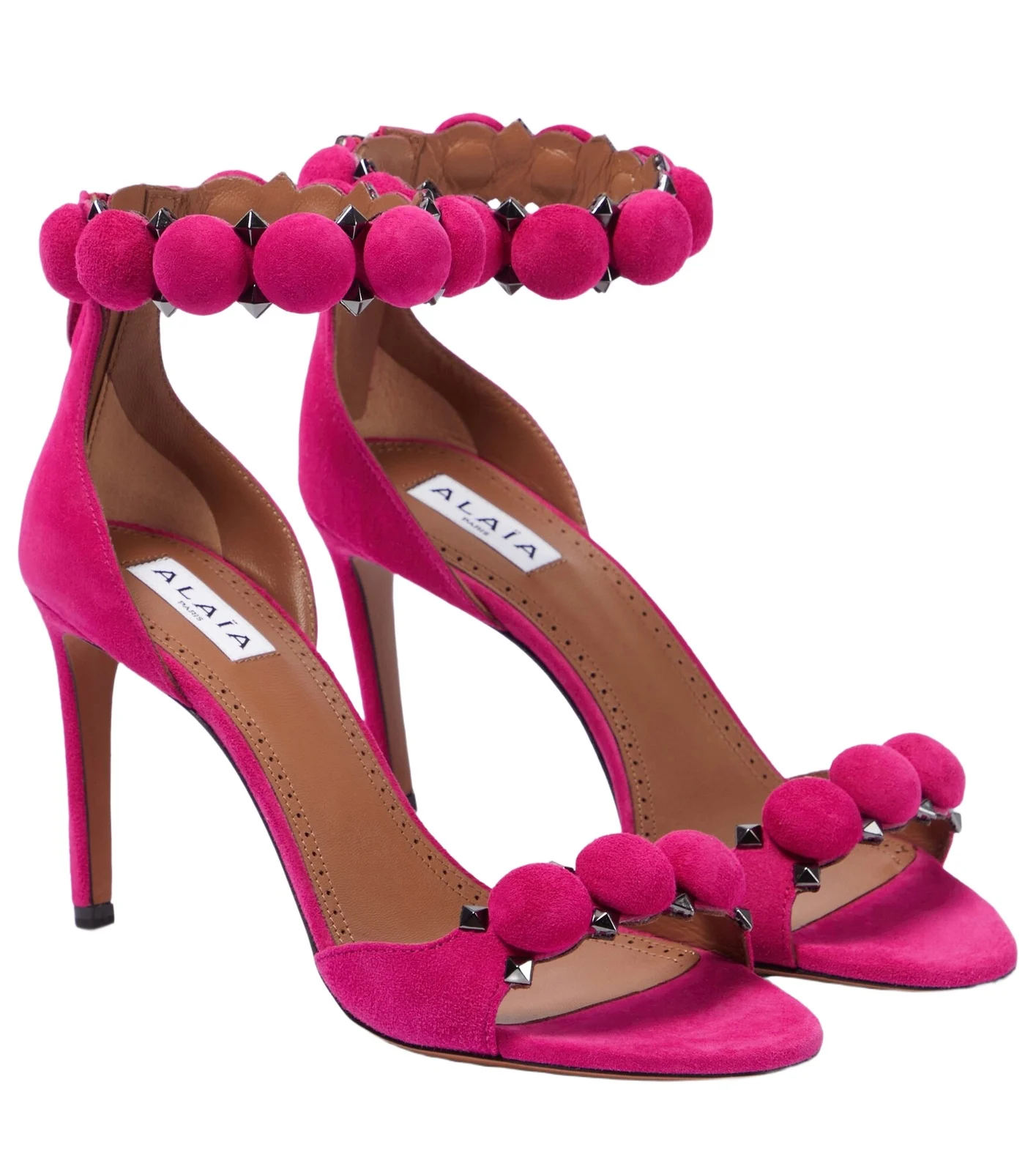 ALAÏA La Bombe suede sandals ALAÏA La Bombe suede sandals