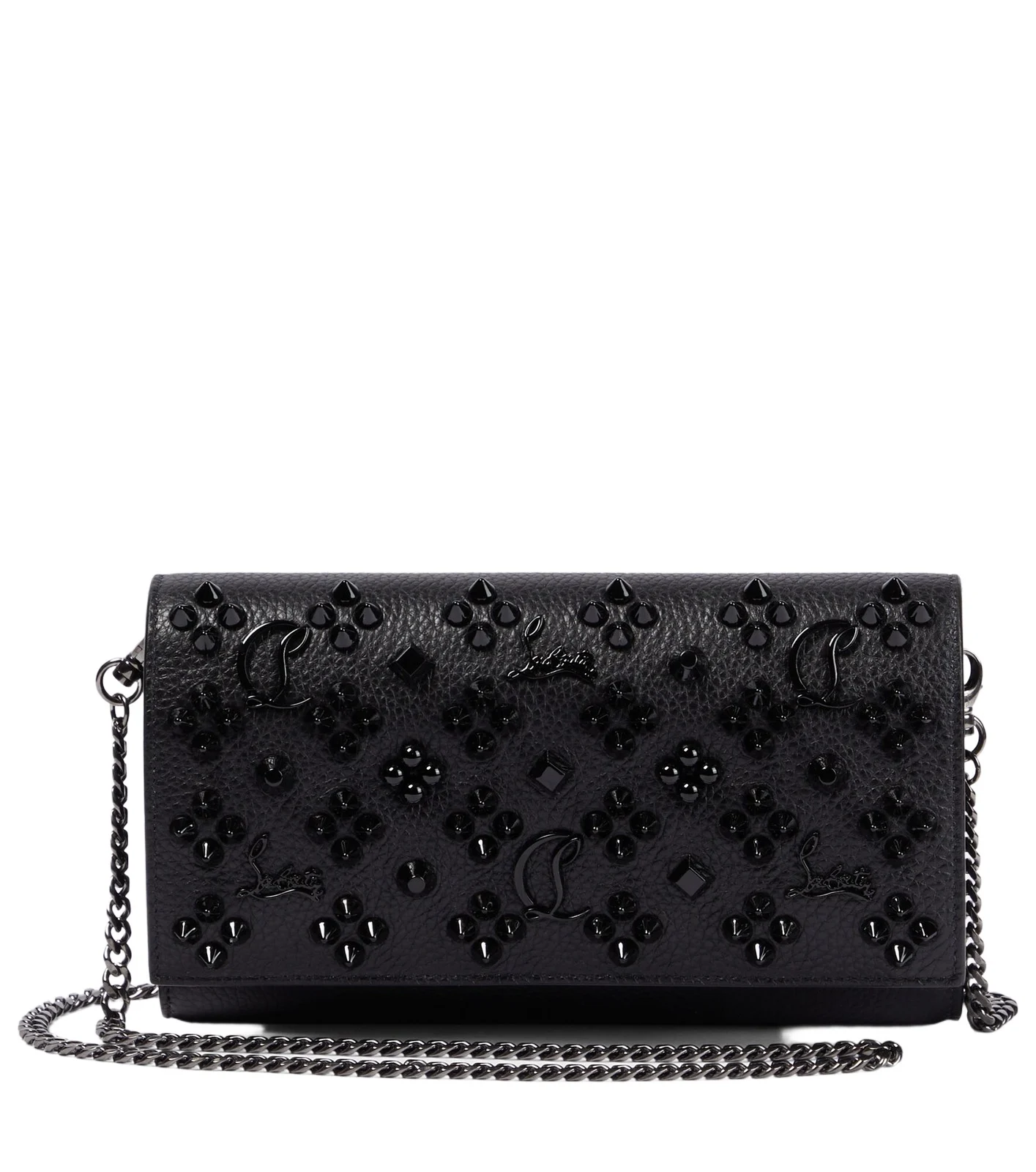 Paloma embellished leather wallet on chain Paloma embellished leather wallet on chain