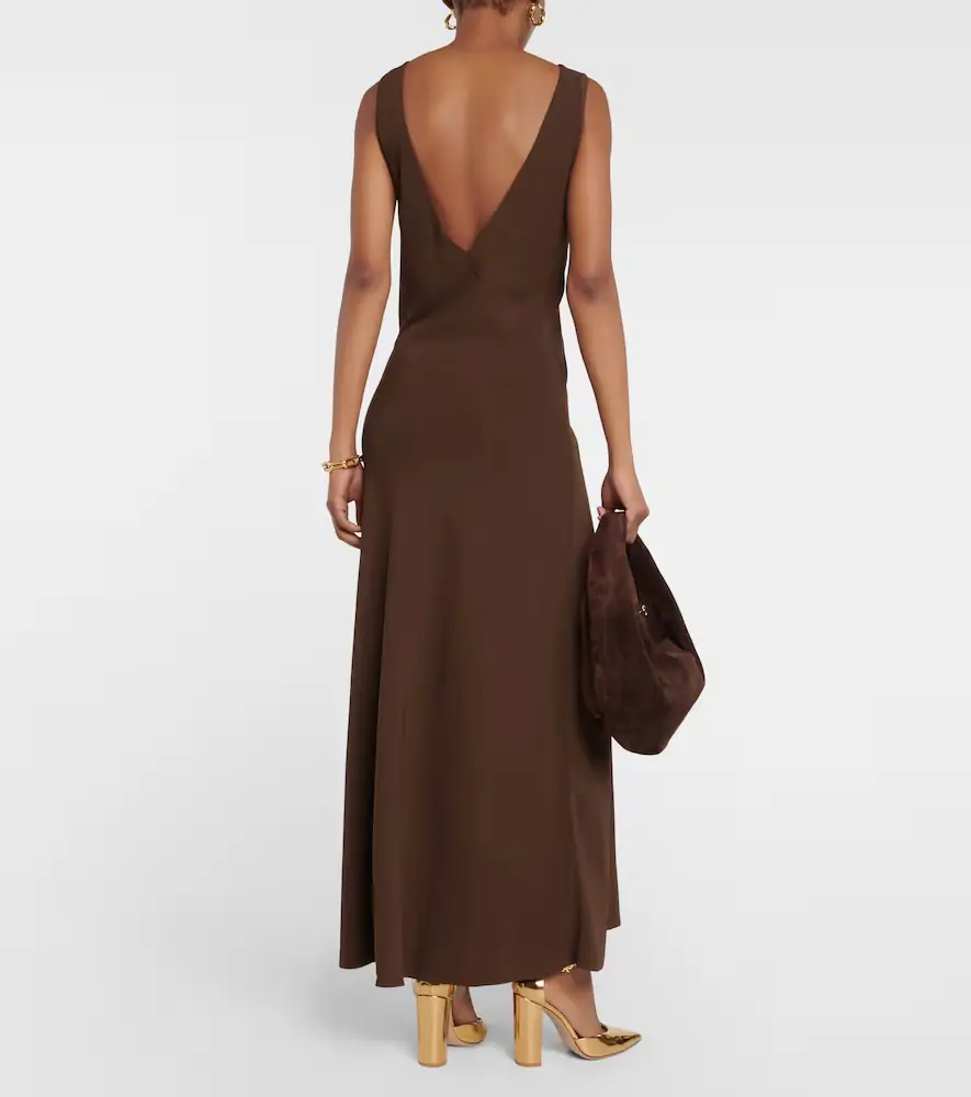 ASCENO Bordeaux slip dress | Thumbnail 2