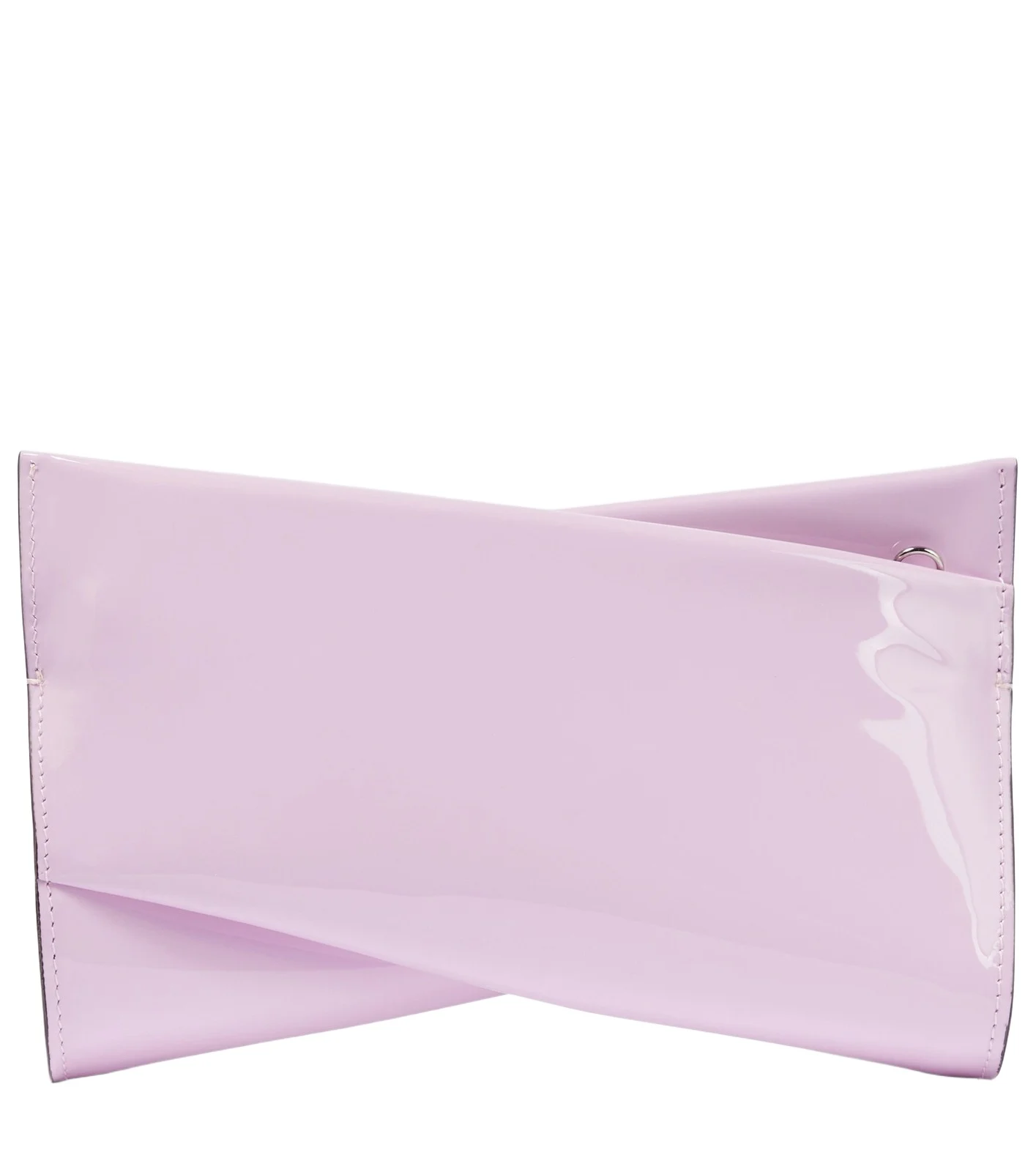 Loubitwist Small patent leather clutch