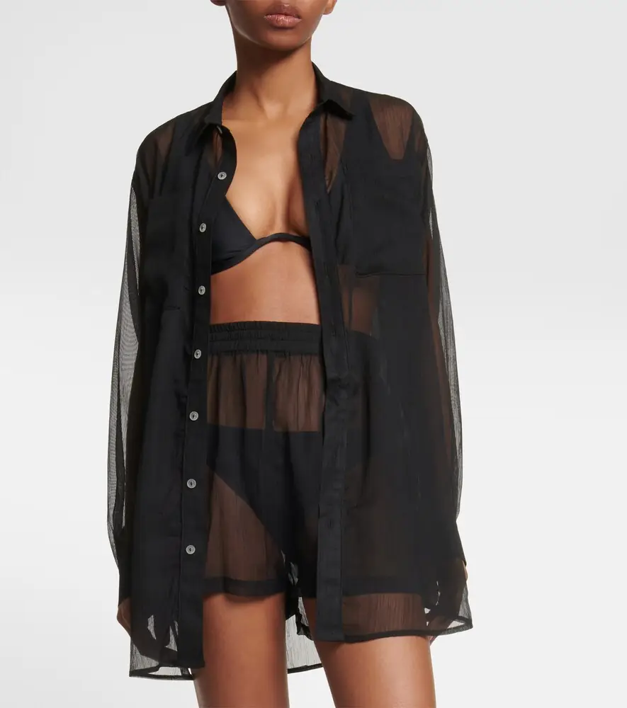 JADE SWIM Mika nylon shirt | Thumbnail 4