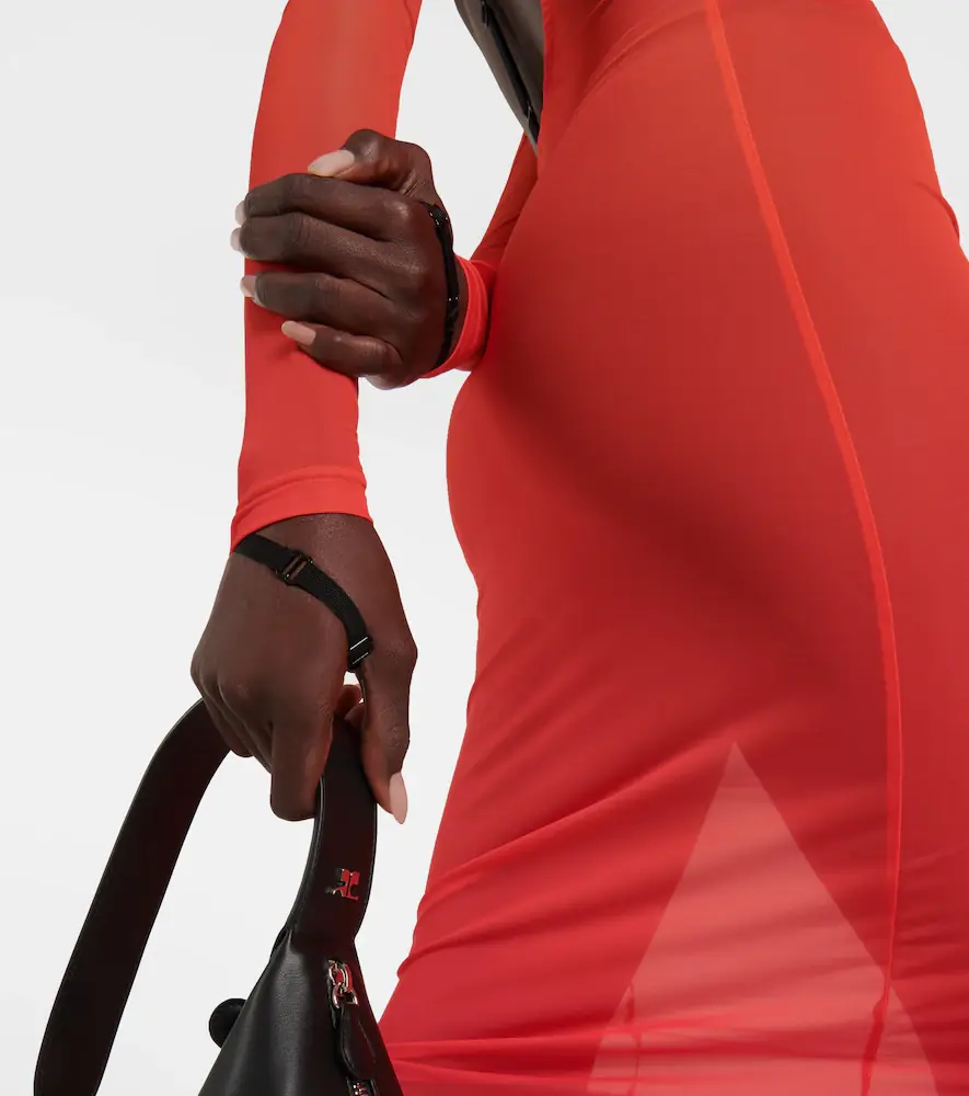 Courrèges Courrèges Gradient semi-sheer midi dress | Thumbnail 2