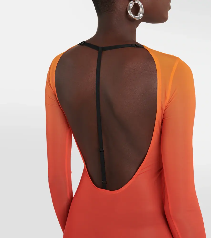 Courrèges Courrèges Gradient semi-sheer midi dress | Thumbnail 5
