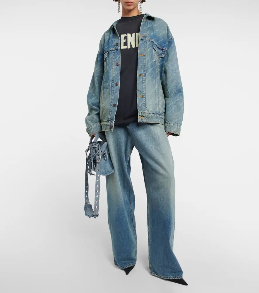 Balenciaga Neo Cagole XS denim shoulder bag | Thumbnail 5