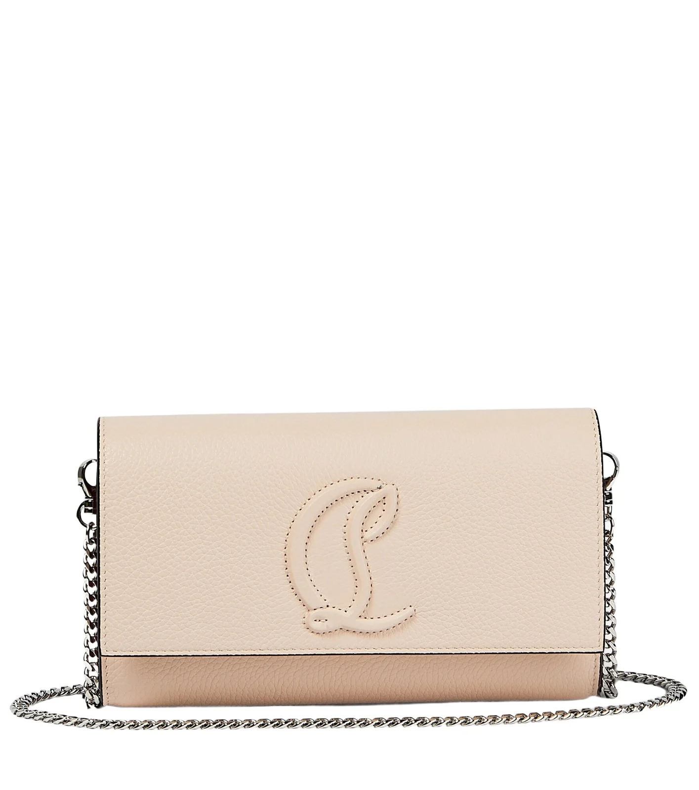 Christian Louboutin Logo leather wallet on chain