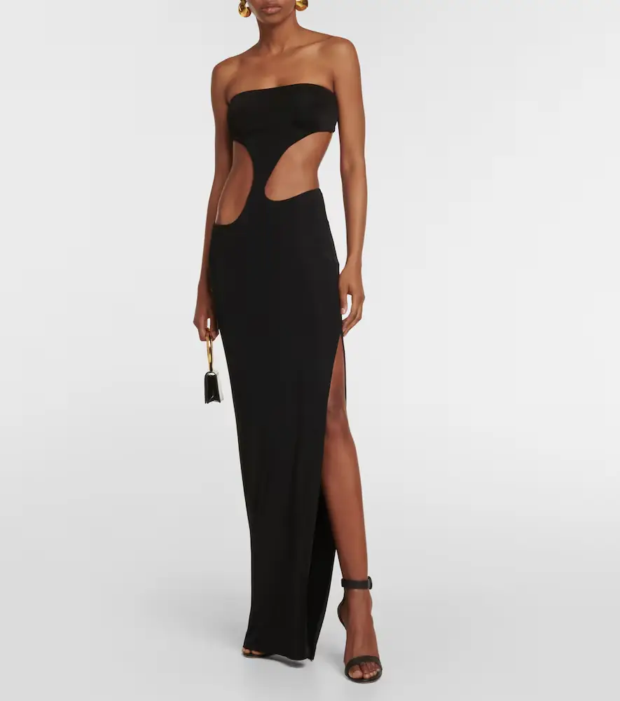 Louisa Ballou Long Carve cutout jersey maxi dress | Thumbnail 3