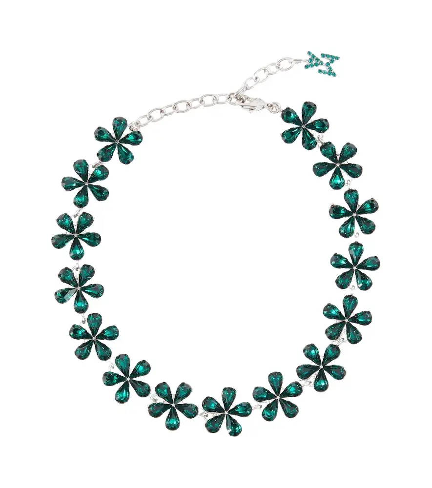 Amina Muaddi Crystal-embellished anklet | Image 1 Amina Muaddi Crystal-embellished anklet | Image 1