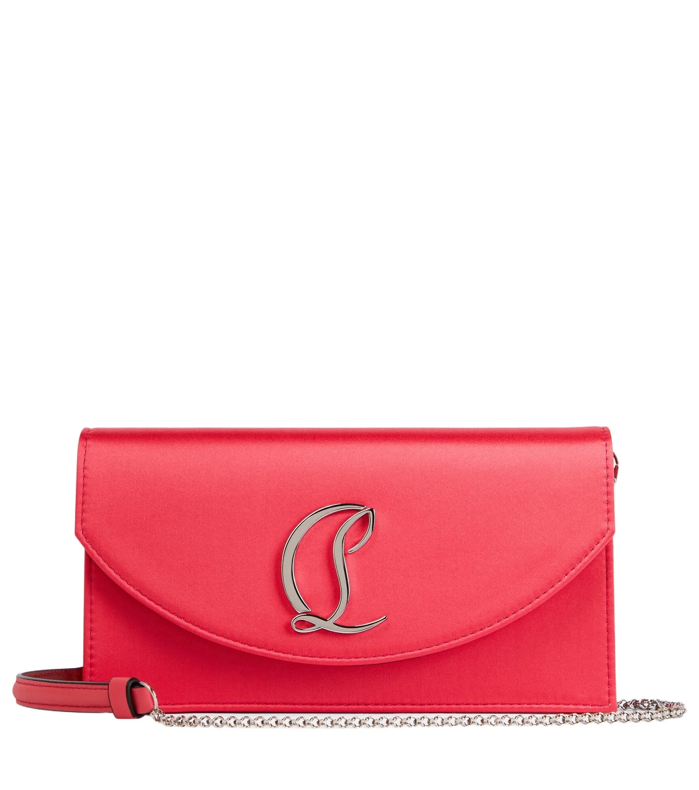 Loubi54 silk-satin clutch Loubi54 silk-satin clutch