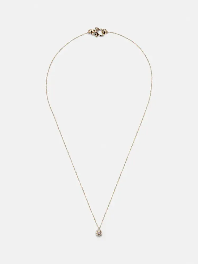 Soleil Simple 18kt gold necklace with diamonds Soleil Simple 18kt gold necklace with diamonds