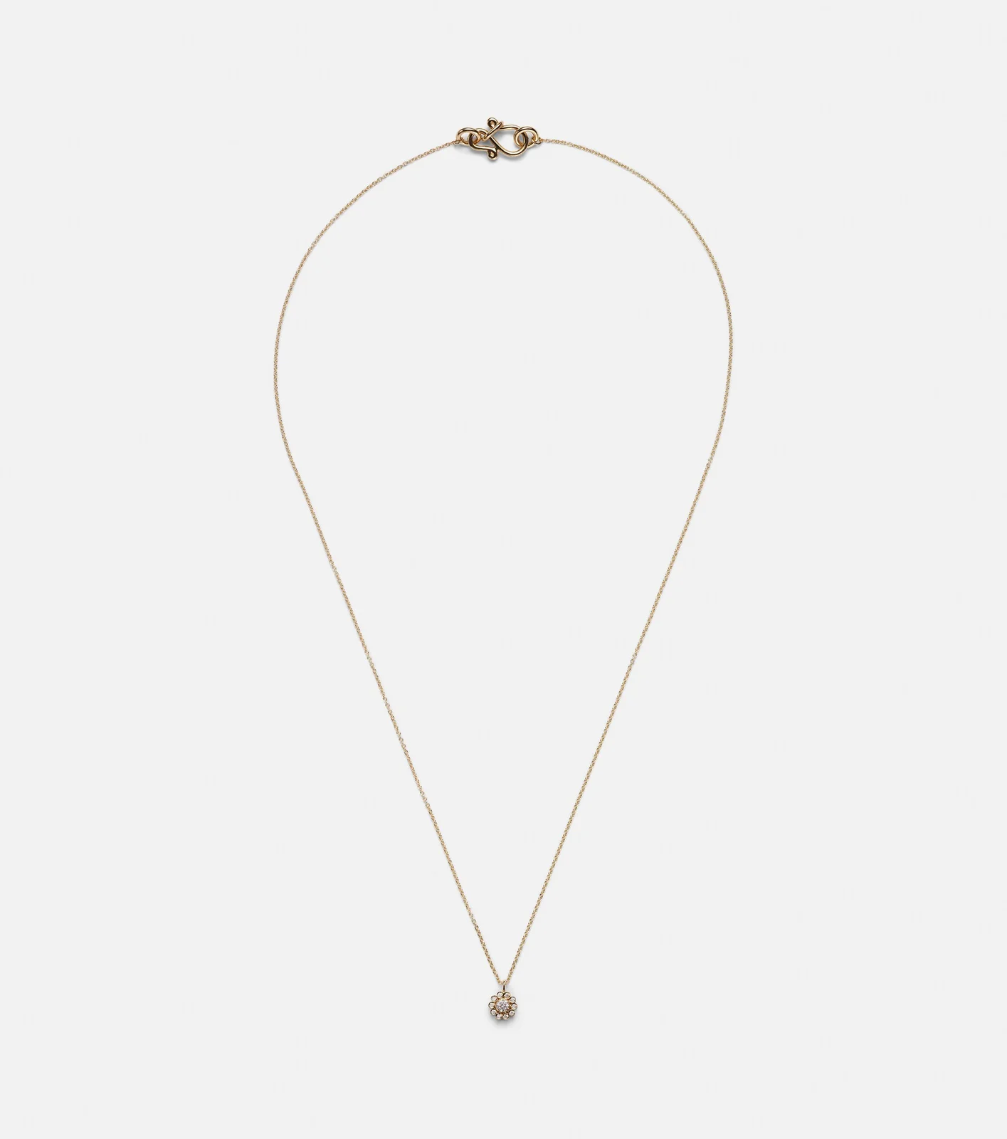 Soleil Simple 18kt gold necklace with diamonds Soleil Simple 18kt gold necklace with diamonds