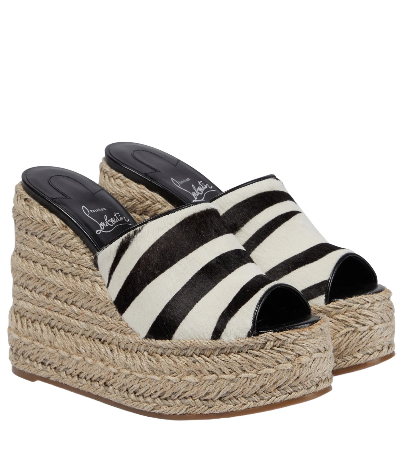 Ariella zebra-print calf hair espadrille wedges Ariella zebra-print calf hair espadrille wedges