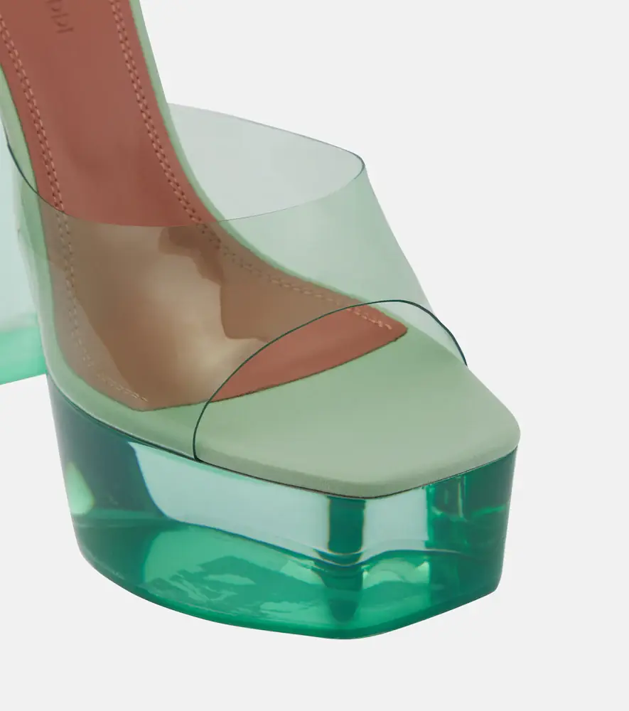 Amina Muaddi Dalida PVC platform mules | Thumbnail 3 Amina Muaddi Dalida PVC platform mules | Thumbnail 3