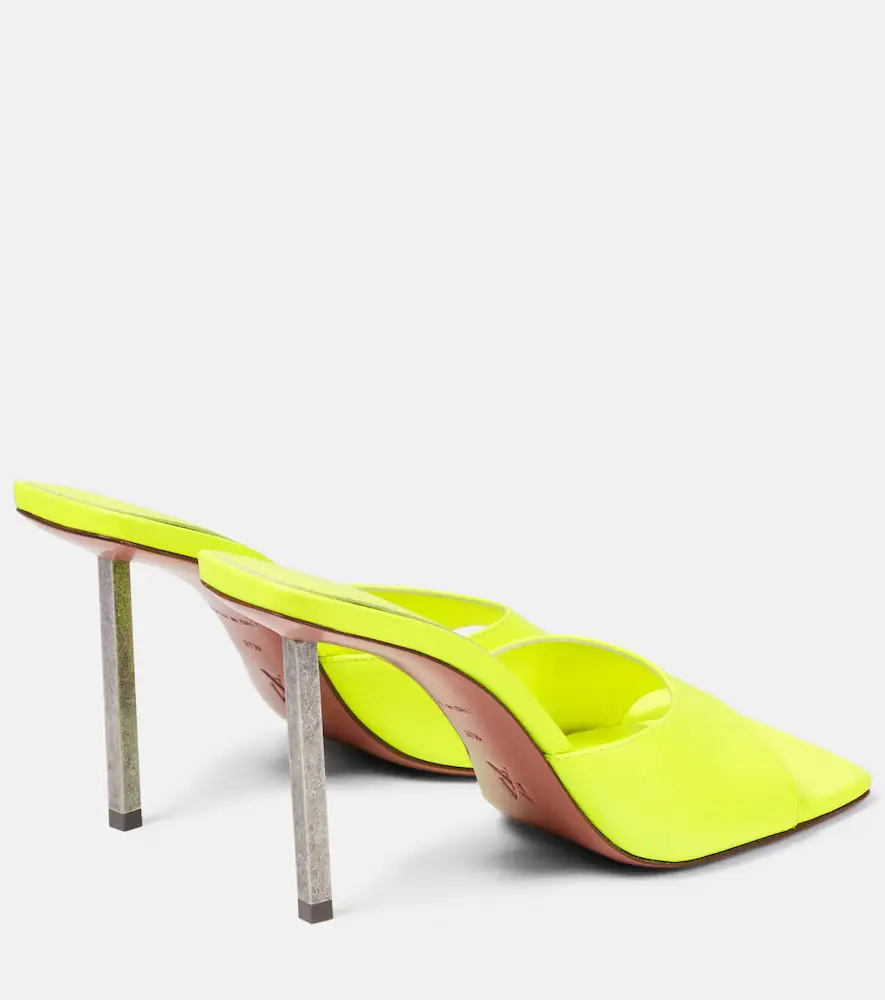 Amina Muaddi Laura leather mules | Thumbnail 5 Amina Muaddi Laura leather mules | Thumbnail 5