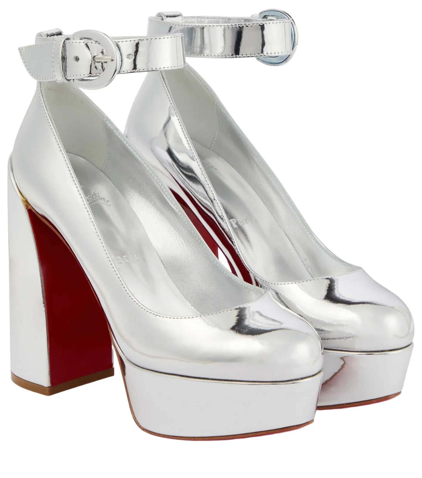 Movidastrap metallic leather pumps Movidastrap metallic leather pumps