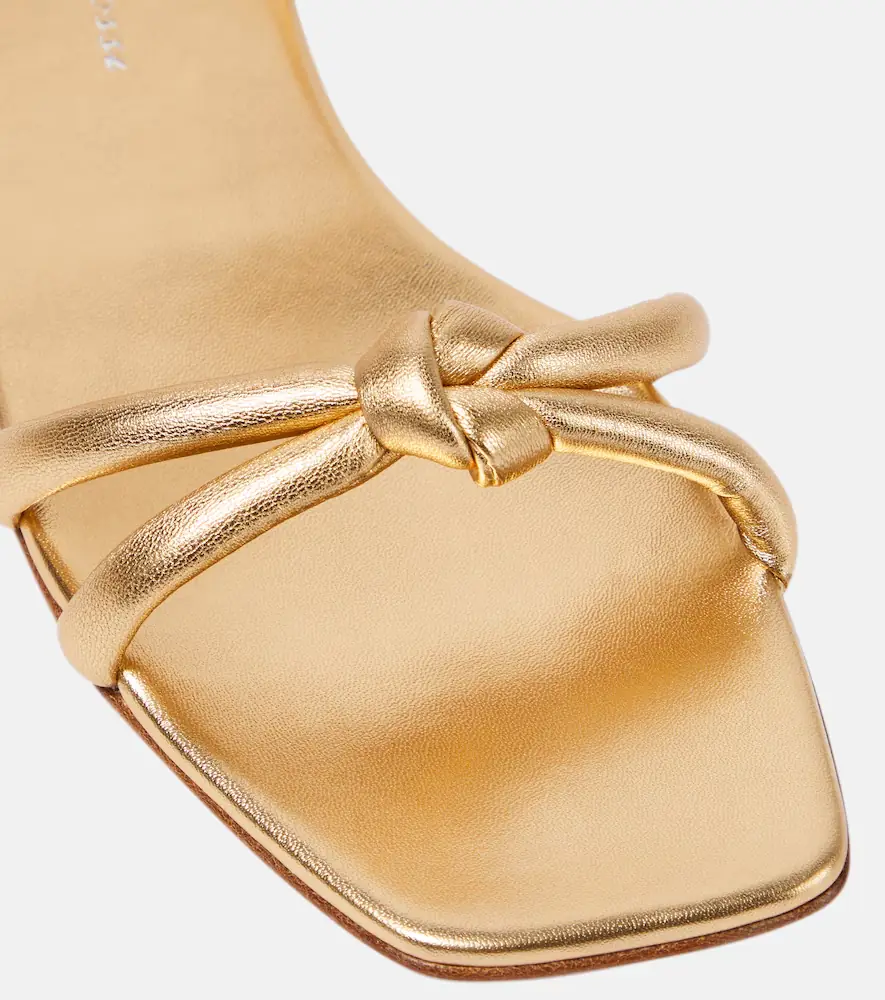 Gianvito Rossi Juno 05 metallic leather sandals | Thumbnail 2 Gianvito Rossi Juno 05 metallic leather sandals | Thumbnail 2