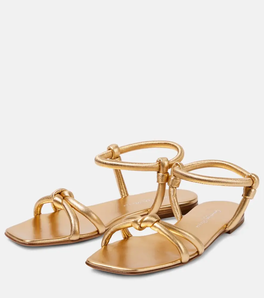 Gianvito Rossi Juno 05 metallic leather sandals | Thumbnail 3 Gianvito Rossi Juno 05 metallic leather sandals | Thumbnail 3
