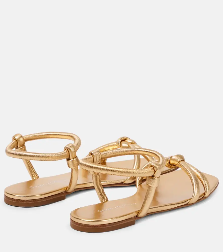 Gianvito Rossi Juno 05 metallic leather sandals | Thumbnail 4 Gianvito Rossi Juno 05 metallic leather sandals | Thumbnail 4