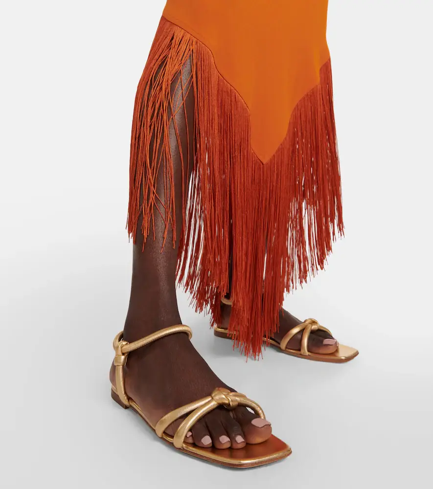 Gianvito Rossi Juno 05 metallic leather sandals | Thumbnail 5 Gianvito Rossi Juno 05 metallic leather sandals | Thumbnail 5
