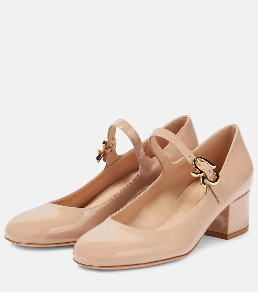 Gianvito Rossi Mary Ribbon patent leather pumps | Thumbnail 3